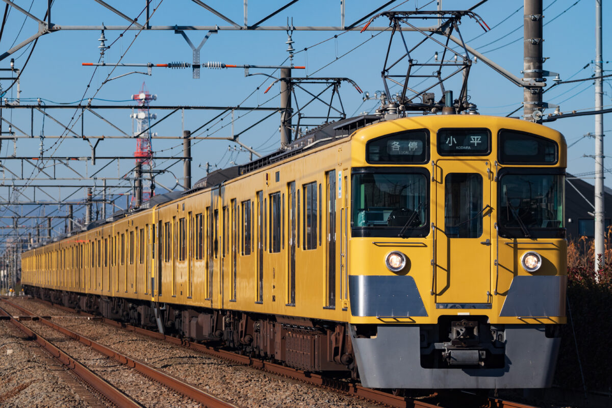 【2023/12/29】西武新宿線の朝ラッシュを撮りたかった
